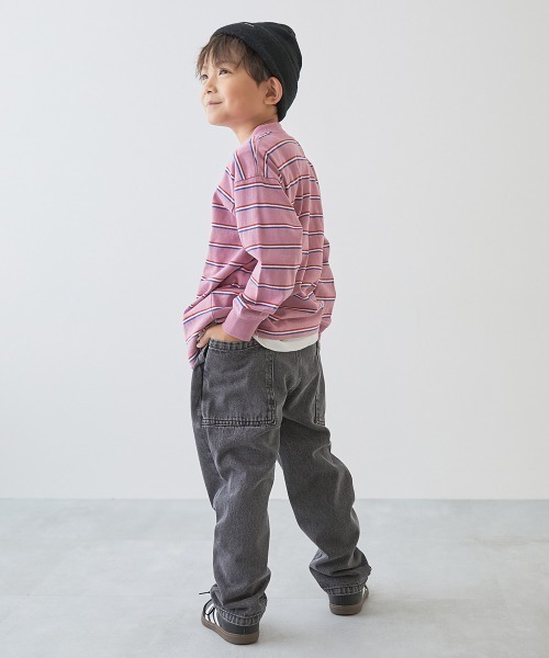 devirock(デビロック)の「ダッドポケット ケミカルデニム ワークパンツ(デニムパンツ・キッズ・ネイビー系/ブルー系/ブラック系・120cm/110cm/100cm/160cm/150cm/140cm/130cm)」の15枚目の写真