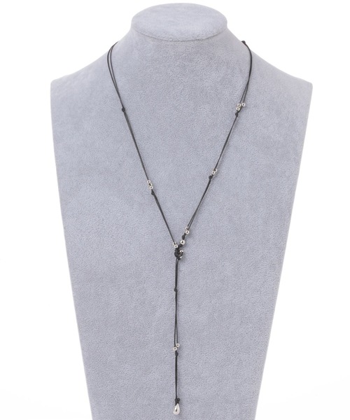 GLOBAL WORK(グローバルワーク)の「UNISEX/紐ドロップロングネックレス/286988(ネックレス・メンズ・グレー/ブラック・FREE)」の5枚目の写真