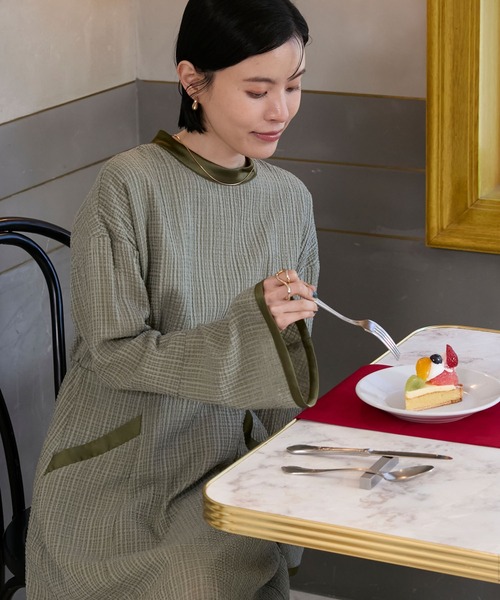 forksy.】【オケージョン対応】パイピングデザイン シアー チェック