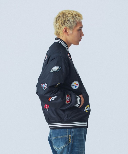NEW ERA（ニューエラ）の「XLARGE×NEW ERA×NFL VARSITY JACKET（ブルゾン・メンズ・ブラック・XL/L/M/S）」の5枚目の写真