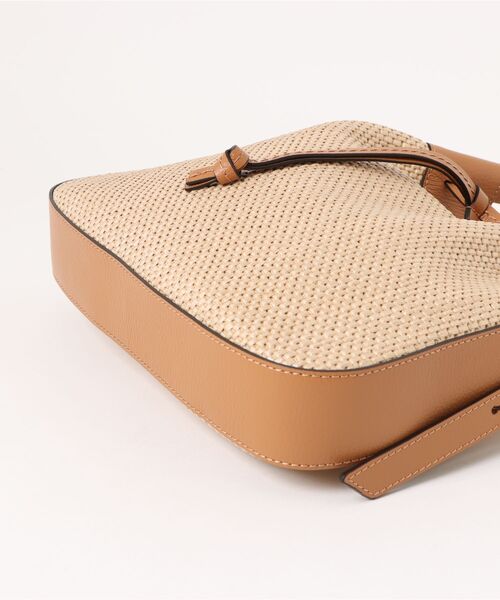 LORISTELLA(ロリステッラ)の「【LORISTELLA】レザーコンビラフィアショルダーバッグ(Q56330)(ショルダーバッグ・レディース・ブラウン系その他・ALL)」の3枚目の写真