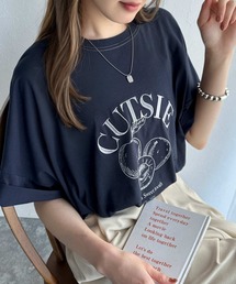 ただのTシャツじゃありませんっ!前後2way裾ドロストフルーツグラフィックTシャツ