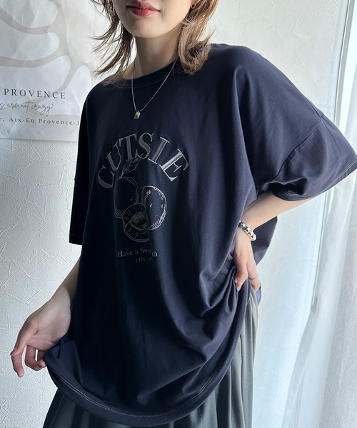 セール】ただのTシャツじゃありませんっ！前後2way裾ドロストフルーツ