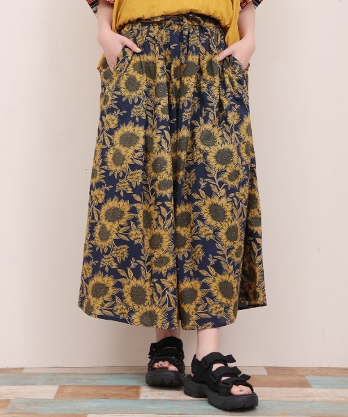 チチカカ(チチカカ)の「Shanti Shanti ヒマワリパンツ【WEB限定】(その他パンツ・レディース・ネイビー/ブラウン・FREE)」の2枚目の写真