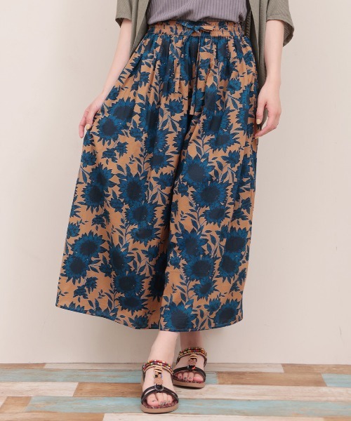 チチカカ(チチカカ)の「Shanti Shanti ヒマワリパンツ【WEB限定】(その他パンツ・レディース・ネイビー/ブラウン・FREE)」の1枚目の写真