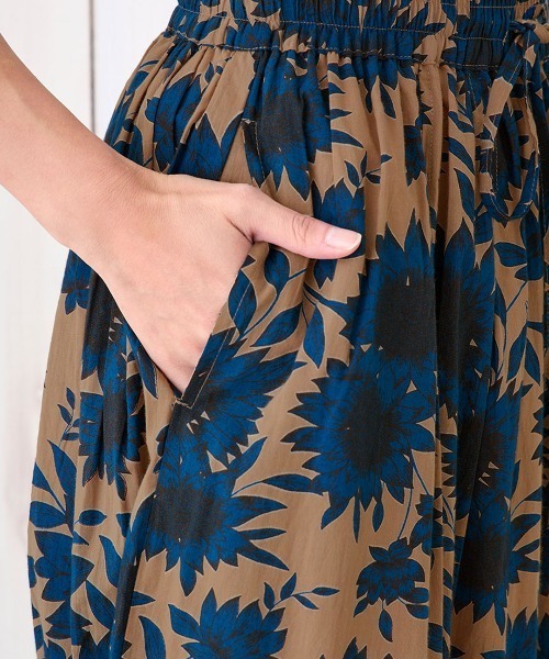 チチカカ(チチカカ)の「Shanti Shanti ヒマワリパンツ【WEB限定】(その他パンツ・レディース・ネイビー/ブラウン・FREE)」の8枚目の写真