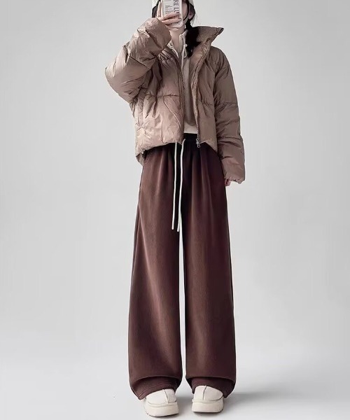 gossip！ロサンゼルス（ゴシップロサンゼルス）の「ボアフリーワイドスウェットパンツ（スウェットパンツ・レディース・ネイビー/カーキ/ブラウン・M/S）」の17枚目の写真