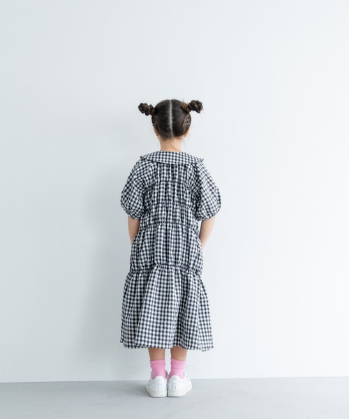 LOWRYS FARM（ローリーズファーム）の「シャーリングワンピース　307818（ワンピース・キッズ・ブラック/ブラック×ホワイト/ピンク・110cm/120cm/130cm/140cm/150cm）」の19枚目の写真