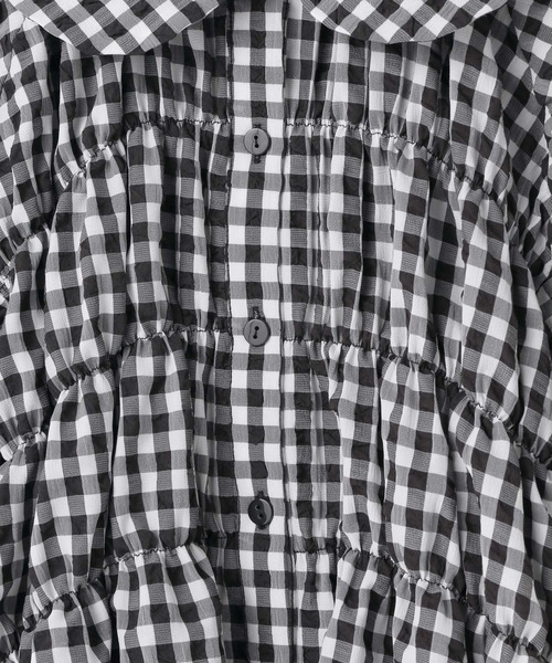 LOWRYS FARM（ローリーズファーム）の「シャーリングワンピース　307818（ワンピース・キッズ・ブラック/ブラック×ホワイト/ピンク・110cm/120cm/130cm/140cm/150cm）」の6枚目の写真