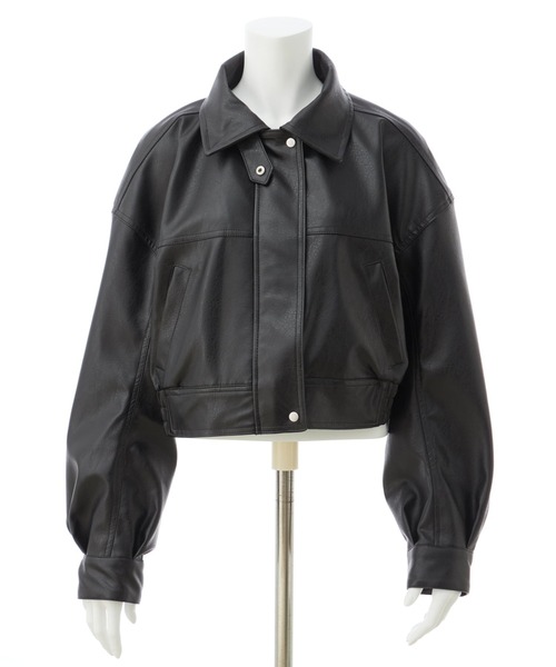 セール】フェイクレザーショートブルゾン／A（ブルゾン）｜INGNI