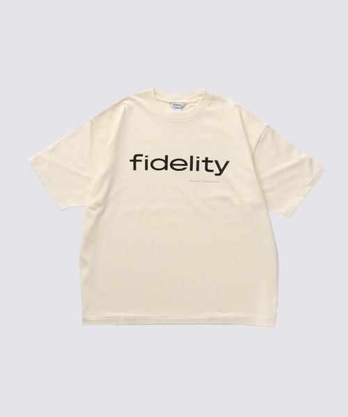 FIDELITY(フィデリティ)の「NEW AUTHENTIC LOGO TUBE TEE / 半袖ロゴプリントTシャツ(Tシャツ/カットソー・メンズ・ネイビー/ホワイト/アイボリー/ブラック・LARGE/MEDIUM)」の1枚目の写真