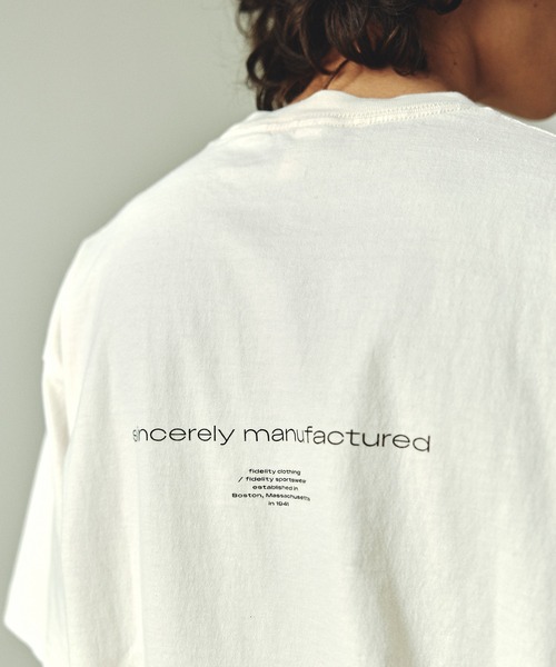 FIDELITY(フィデリティ)の「NEW AUTHENTIC LOGO TUBE TEE / 半袖ロゴプリントTシャツ(Tシャツ/カットソー・メンズ・ネイビー/ホワイト/アイボリー/ブラック・LARGE/MEDIUM)」の14枚目の写真