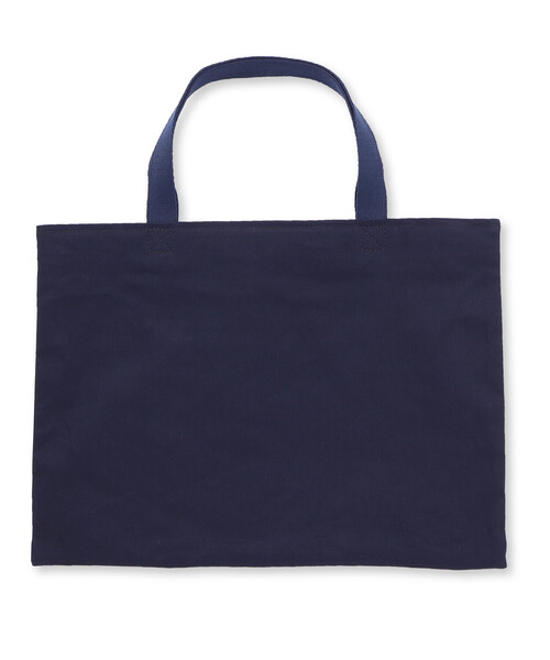 BeBe（ベベ）の「ストライプ切り替えレッスンバッグ（トートバッグ・キッズ・ブルー系その他2・FREE）」の2枚目の写真