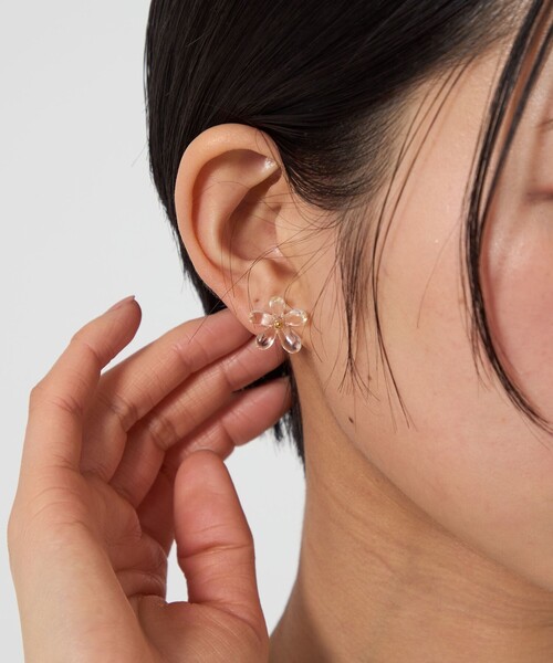 セール】＜CITEN＞フラワーモチーフピアス（ピアス（両耳用