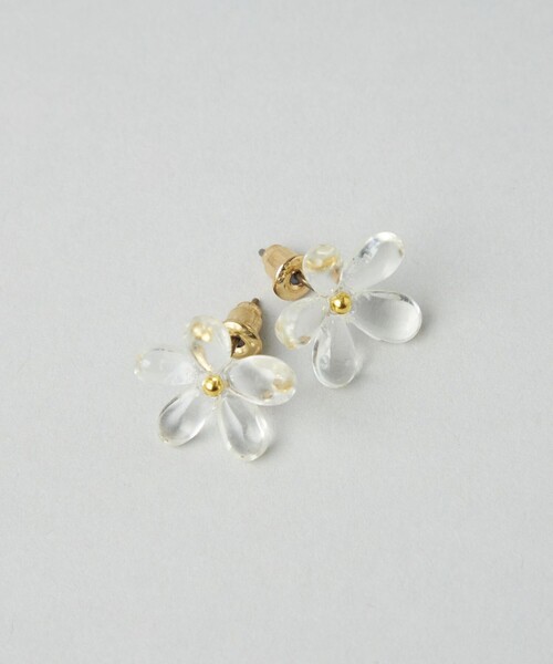【RADA/ラダ】フラワーモチーフ ピアス(両耳用) rada（ラダ）の「rada / 2トーン フラワービジュー ピアス