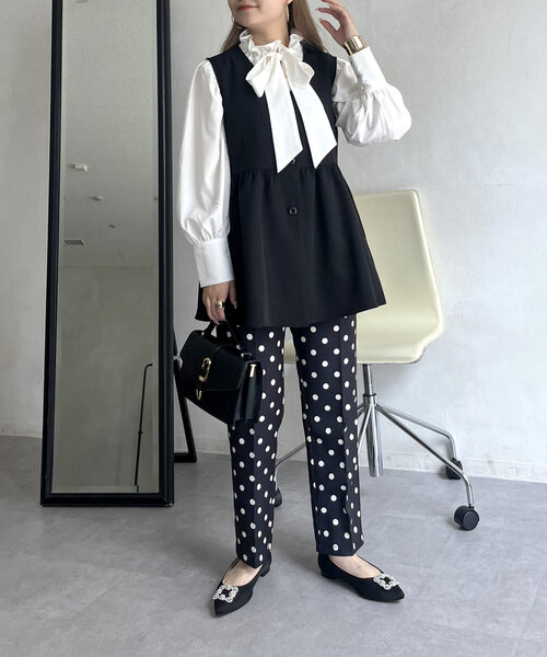 prose verse(プロズヴェール)の「袖ボリュームリボンボウタイブラウス(シャツ/ブラウス・レディース・ブラック系その他/ホワイト系その他/オフホワイト・LARGE/MEDIUM)」の18枚目の写真