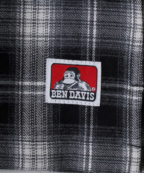 BEN DAVIS(ベンデイビス)の「BEN DAVIS/ベンデイビス GARAGE EMB PLAID SHIRT/オーバーサイズ バック刺繍 起毛 ネルチェックシャツ/レディース メンズ(シャツ/ブラウス・メンズ・ブラウン/ブラック・M/L/XL)」の7枚目の写真