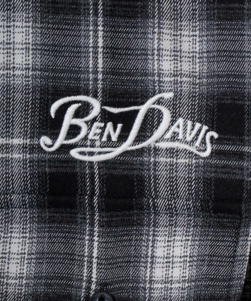 BEN DAVIS(ベンデイビス)の「BEN DAVIS/ベンデイビス GARAGE EMB PLAID SHIRT/オーバーサイズ バック刺繍 起毛 ネルチェックシャツ/レディース メンズ(シャツ/ブラウス・メンズ・ブラウン/ブラック・M/L/XL)」の12枚目の写真