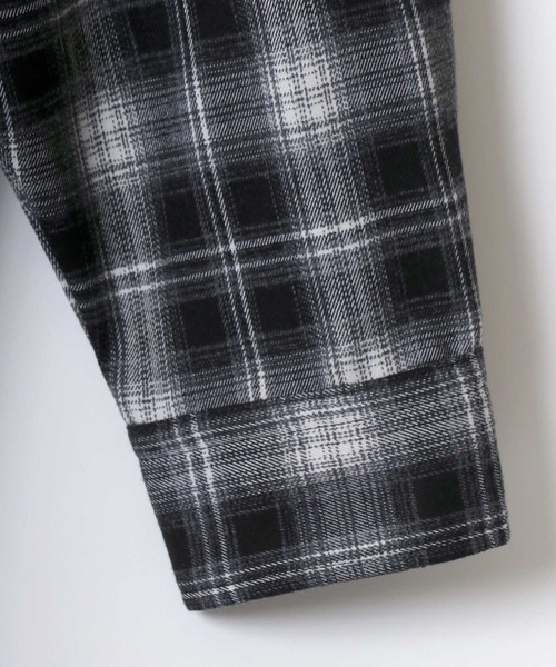 BEN DAVIS(ベンデイビス)の「BEN DAVIS/ベンデイビス GARAGE EMB PLAID SHIRT/オーバーサイズ バック刺繍 起毛 ネルチェックシャツ/レディース メンズ(シャツ/ブラウス・メンズ・ブラウン/ブラック・M/L/XL)」の10枚目の写真