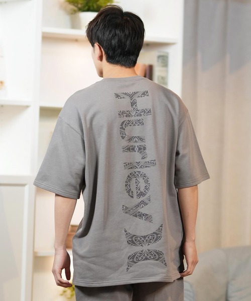 Hurley (ハーレー)の「Hurley/ハーレー 半袖 Tシャツ スウェット バックプリント トライバル柄 セットアップ対応 MCSS251066(Tシャツ/カットソー・メンズ・カーキブラウン/グレー/ブラック/アッシュ・L/M)」の4枚目の写真