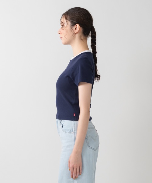 Levi's(リーバイス)の「Levi's/リーバイス エッセンシャル SPORTY Tシャツ(Tシャツ/カットソー・レディース・ブルー・XS/S/M)」の2枚目の写真