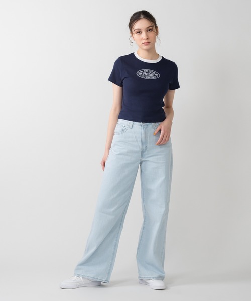Levi's(リーバイス)の「Levi's/リーバイス エッセンシャル SPORTY Tシャツ(Tシャツ/カットソー・レディース・ブルー・XS/S/M)」の4枚目の写真