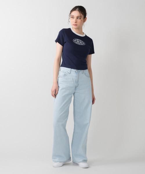 Levi's(リーバイス)の「Levi's/リーバイス エッセンシャル SPORTY Tシャツ(Tシャツ/カットソー・レディース・ブルー・XS/S/M)」の5枚目の写真