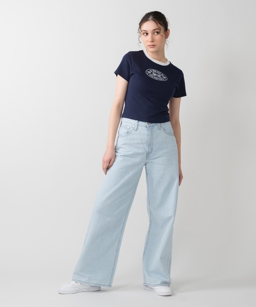 Levi's(リーバイス)の「Levi's/リーバイス エッセンシャル SPORTY Tシャツ(Tシャツ/カットソー・レディース・ブルー・XS/S/M)」の6枚目の写真