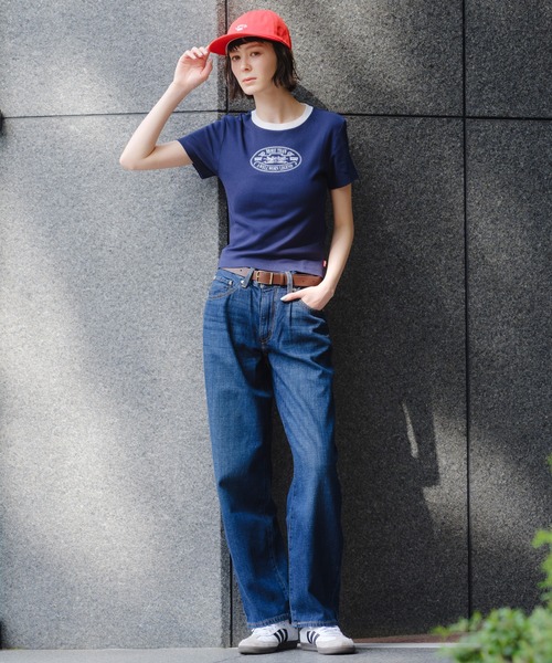 Levi's(リーバイス)の「Levi's/リーバイス エッセンシャル SPORTY Tシャツ(Tシャツ/カットソー・レディース・ブルー・XS/S/M)」の16枚目の写真