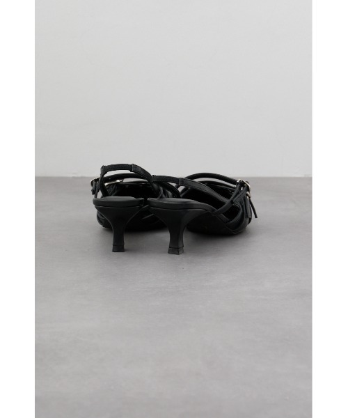 AZUL by moussy(アズールバイマウジー)の「クロスハトメベルトバックオープンパンプス(パンプス・レディース・ブラウン/ブラック・SMALL/LARGE/MEDIUM)」の5枚目の写真