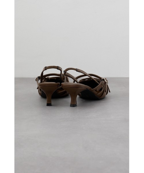 AZUL by moussy(アズールバイマウジー)の「クロスハトメベルトバックオープンパンプス(パンプス・レディース・ブラウン/ブラック・SMALL/LARGE/MEDIUM)」の10枚目の写真