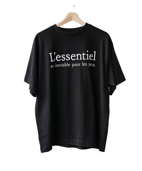 mili an deni（ミリアンデニ）の「半袖フレンチロゴプリントTシャツ（Tシャツ/カットソー・レディース・ブラック/オフホワイト/チャコールグレー・M/L）」の8枚目の写真