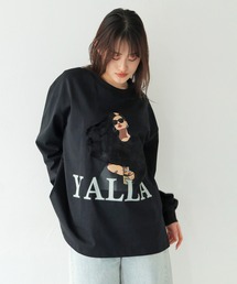 【shemoshelly】YALLAグラフィックオーバーサイズロンT
