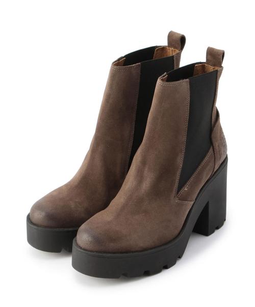 BEAUTY&YOUTH UNITED ARROWS(ビューティーアンドユースユナイテッドアローズ)の「BY sixtyseven サイドゴアブーツ(ブーツ・レディース・ベージュ/ブラック・37/36/38)」の1枚目の写真