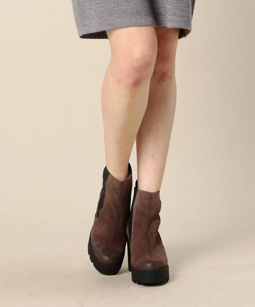 BEAUTY&YOUTH UNITED ARROWS(ビューティーアンドユースユナイテッドアローズ)の「BY sixtyseven サイドゴアブーツ(ブーツ・レディース・ベージュ/ブラック・37/36/38)」の10枚目の写真