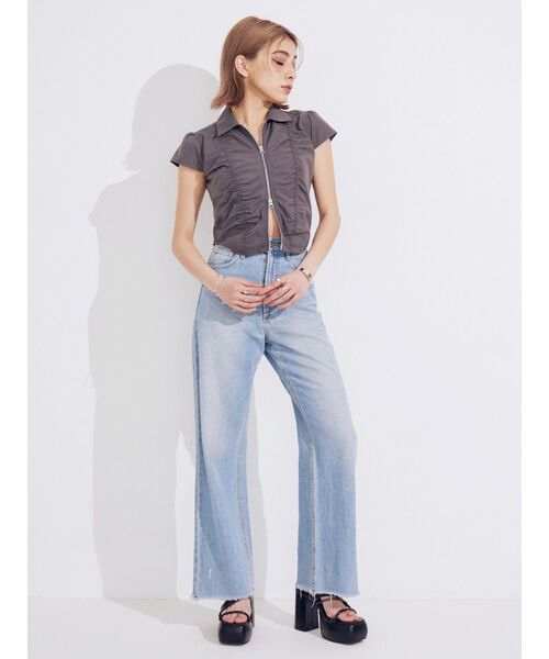 EVRIS（エヴリス）の「コクーンチャンキーヒールサンダル（サンダル・レディース・イエロー/ホワイト/ブラック・MEDIUM/SMALL/LARGE）」の18枚目の写真