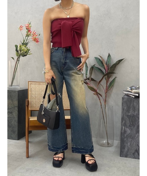 EVRIS（エヴリス）の「コクーンチャンキーヒールサンダル（サンダル・レディース・イエロー/ホワイト/ブラック・MEDIUM/SMALL/LARGE）」の6枚目の写真