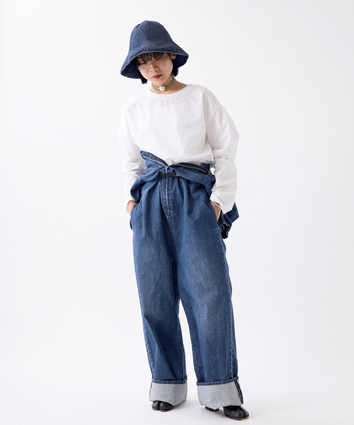 upper hights/アッパーハイツ THE M パフスリーブオールインワン