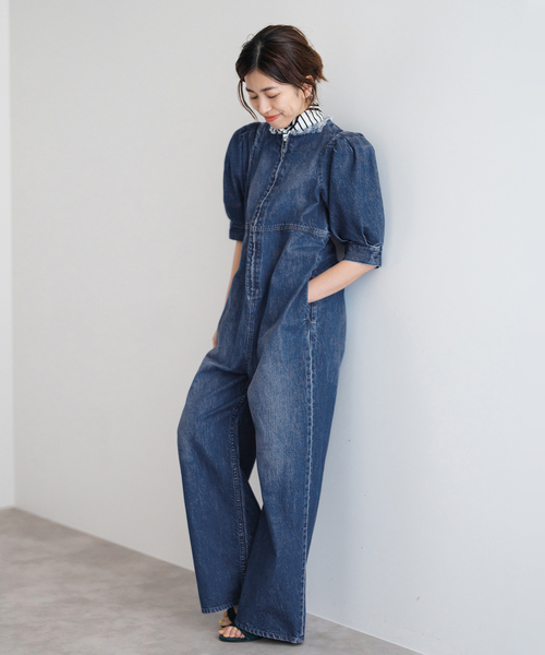 upper hights/アッパーハイツ THE M パフスリーブオールインワン