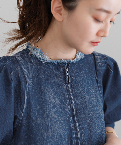 upper hights/アッパーハイツ THE M パフスリーブオールインワン