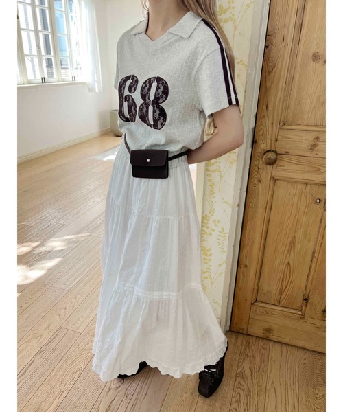 WC（ダブル シー）の「《着回し抜群★》コットンレースロングスカート（スカート・レディース・ホワイト/ブラック・FREE）」の10枚目の写真