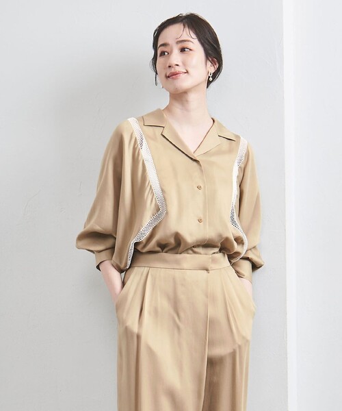 UNITED ARROWS◆長袖ブラウス/--/ポリエステル/WHT/無地/1521-162-1431 MARW UNITED ARROWS（マルゥ ユナイテッドアローズ）の「＜MARW