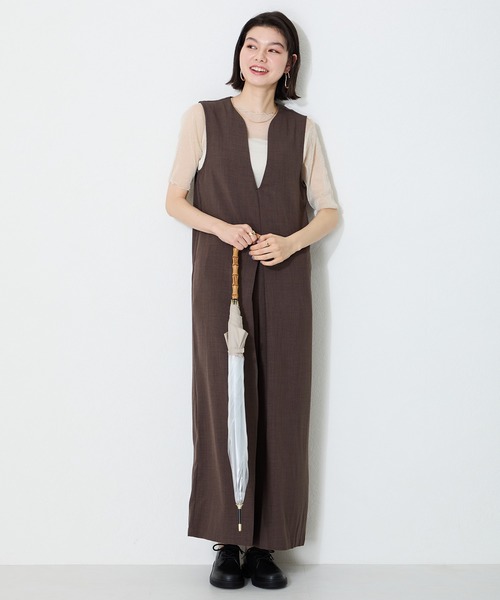 ORiental TRaffic（オリエンタルトラフィック）の「タンクソールレースアップレインシューズ/R-1022（レインシューズ・レディース・ブラック・L/M/S/LL）」の7枚目の写真