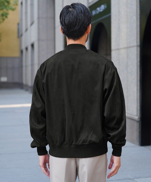 jiggys shop(ジギーズショップ)の「スウェードタッチ MA-1ジャケット ブルゾン(ブルゾン・メンズ・ブラック/グレー系その他・X-LARGE/LARGE/MEDIUM)」の8枚目の写真