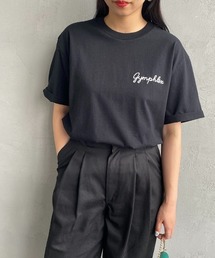 GYMPHLEX | [GYMPHLEX/ジムフレックス] コットンジャージー ワンポイントロゴ刺繍Tシャツ(Tシャツ/カットソー)