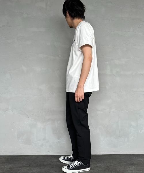 GYMPHLEX（ジムフレックス）の「[GYMPHLEX/ジムフレックス] コットンジャージー ワンポイントロゴ刺繍Tシャツ（Tシャツ/カットソー・レディース・ホワイト/チャコール/ベージュ/ネイビー/ブラック/グリーン・14/M/L）」の7枚目の写真