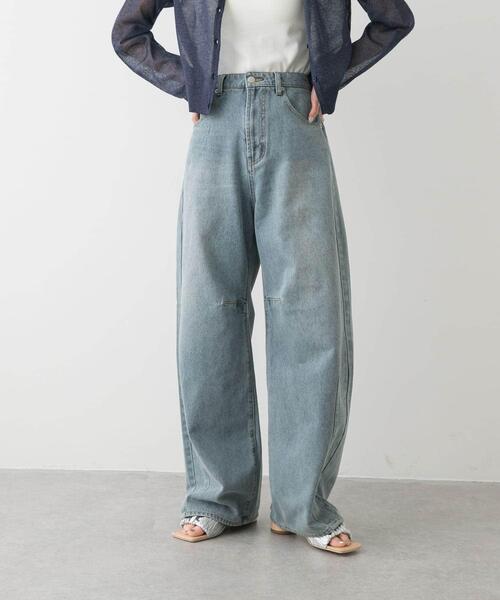 SENSE OF PLACE by URBAN RESEARCH（センスオブプレイスバイアーバンリサーチ）の「カーブデニム（デニムパンツ・レディース・インディゴブルー/ピンク/ライトインディゴブルー/グレー/ワンウォッシュ・LARGE/MEDIUM/SMALL）」の13枚目の写真