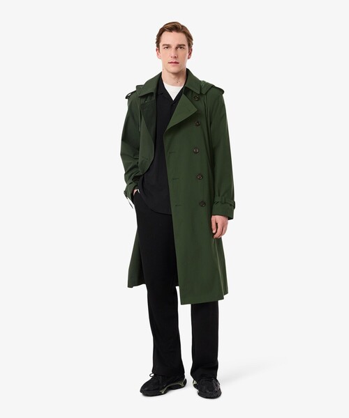 LACOSTE(ラコステ)の「撥水防風トレンチコート(トレンチコート・メンズ・ダークグリーン・48/50)」の1枚目の写真