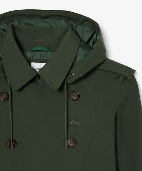 LACOSTE(ラコステ)の「撥水防風トレンチコート(トレンチコート・メンズ・ダークグリーン・48/50)」の6枚目の写真