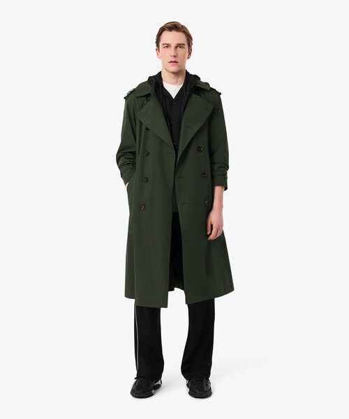 LACOSTE(ラコステ)の「撥水防風トレンチコート(トレンチコート・メンズ・ダークグリーン・48/50)」の8枚目の写真